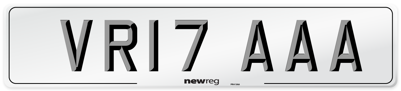 VR17 AAA Number Plate from New Reg